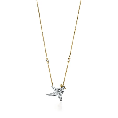 Bird on a Rock by Tiffany Bird Pendant
