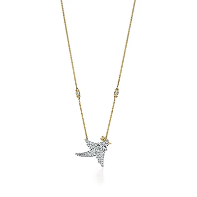 Bird on a Rock by Tiffany Bird Pendant