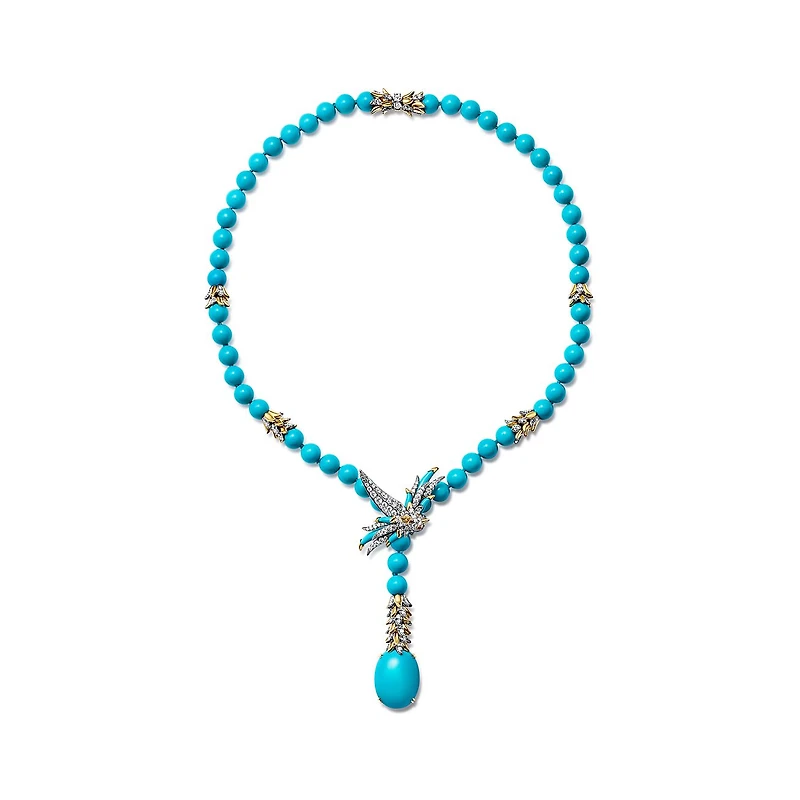 Bird on a Rock by Tiffany Lariat Necklace