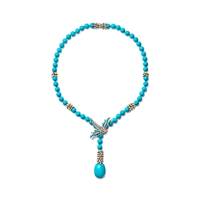 Bird on a Rock by Tiffany Lariat Necklace