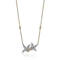 Bird on a Rock by Tiffany Lovebirds Pendant