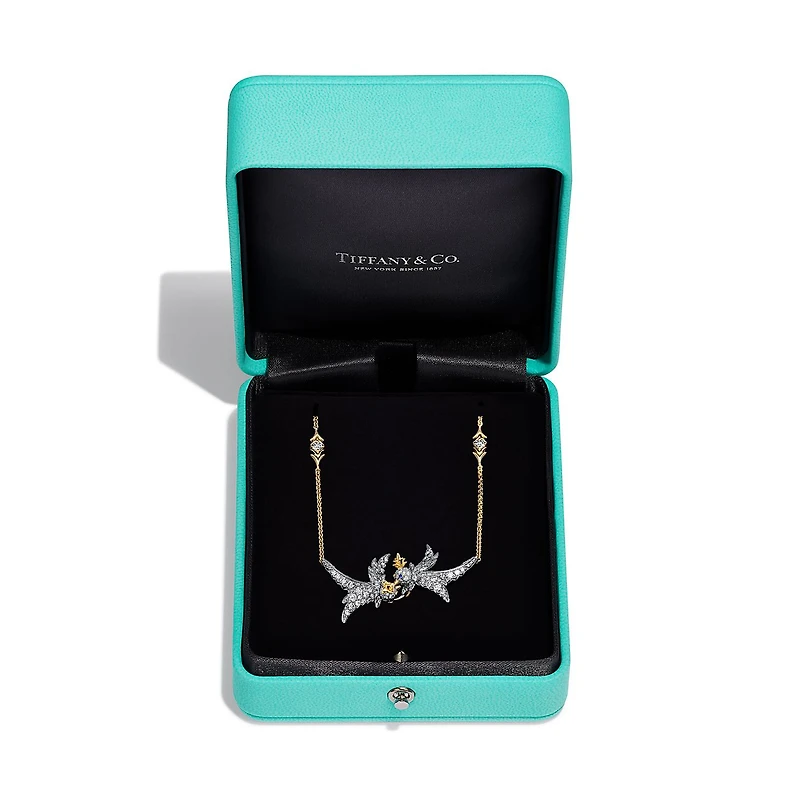 Bird on a Rock by Tiffany Lovebirds Pendant