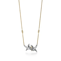Bird on a Rock by Tiffany Lovebirds Pendant