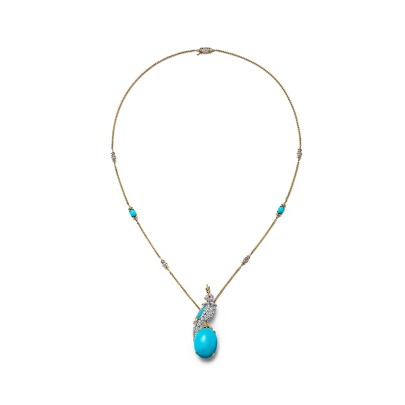 Bird on a Rock by Tiffany Pendant