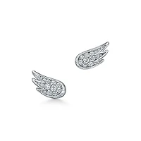 Bird on a Rock by Tiffany Wings Drop Earrings