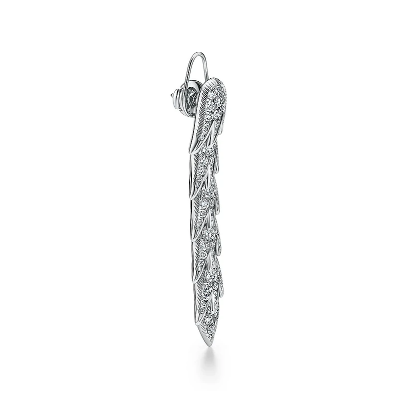 Bird on a Rock by Tiffany Wings Drop Earrings
