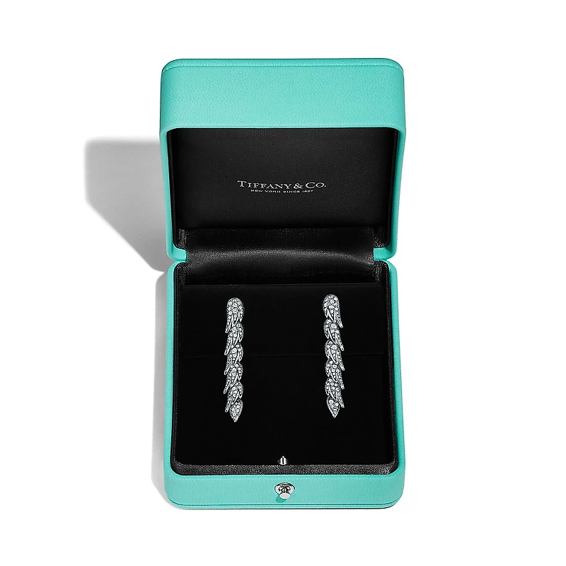 Bird on a Rock by Tiffany Wings Drop Earrings