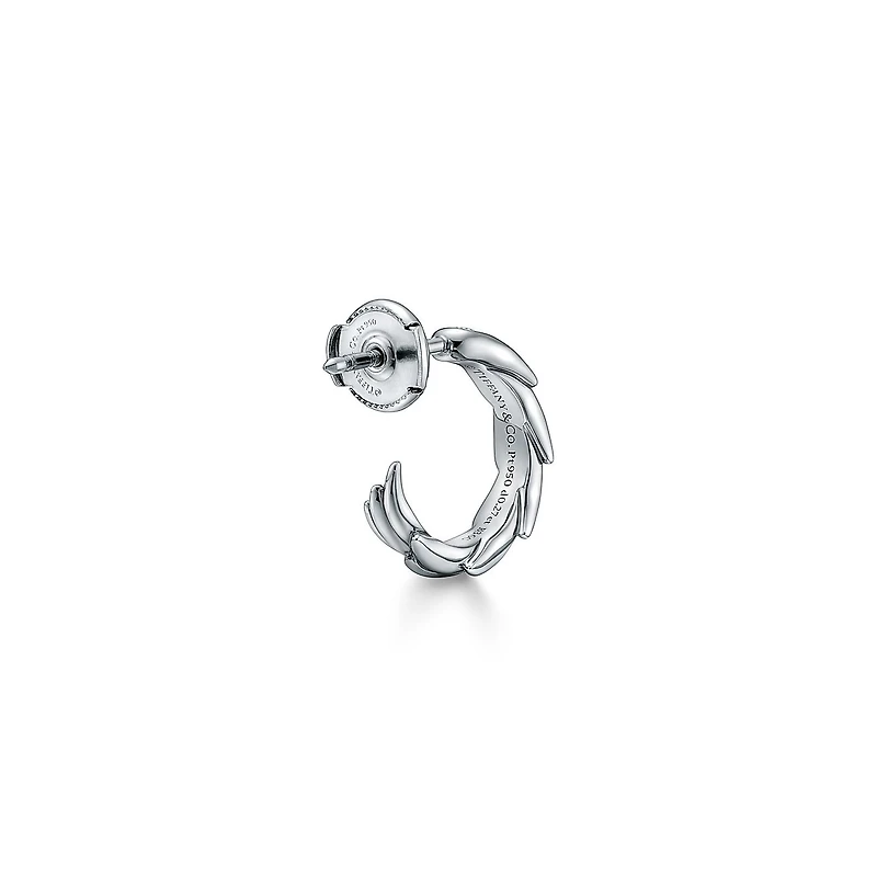 Bird on a Rock by Tiffany Wings Hoop Earrings