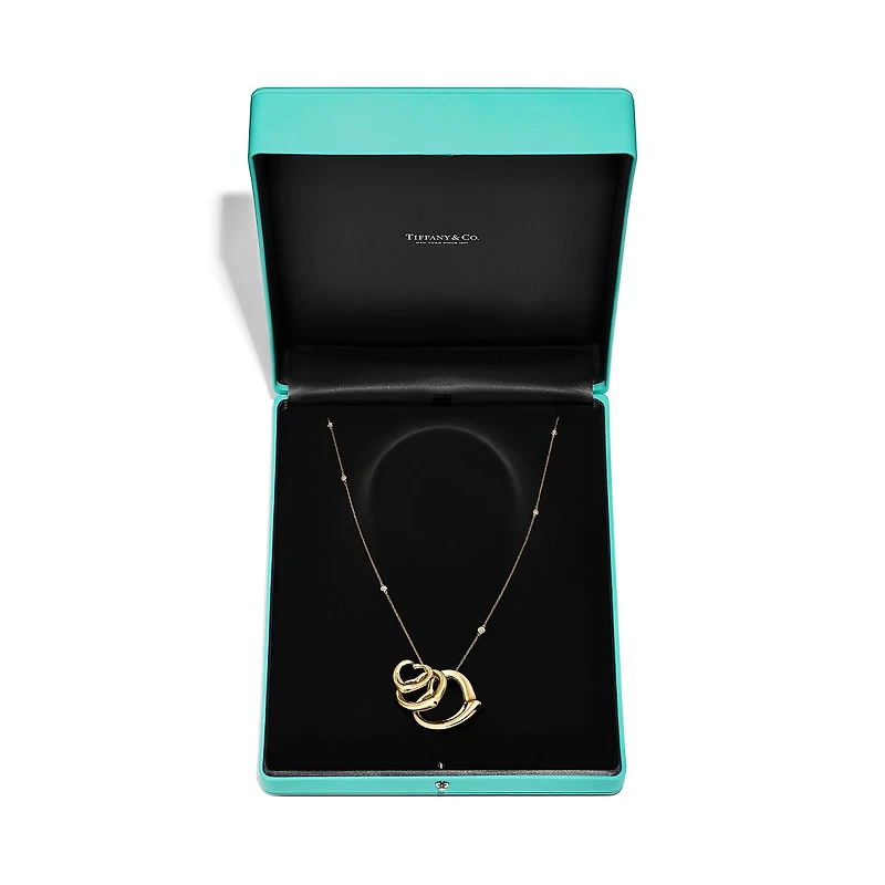 Elsa Peretti® Open Heart and Diamonds by the Yard® Pendant