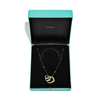 Elsa Peretti® Open Heart and Diamonds by the Yard® Pendant