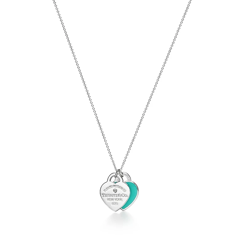 Return to Tiffany™ Blue Double Heart Tag Pendant