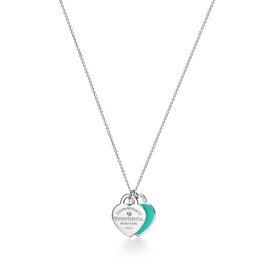 Return to Tiffany™ Blue Double Heart Tag Pendant