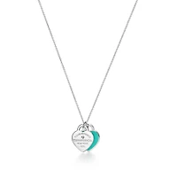 Return to Tiffany™ Blue Double Heart Tag Pendant