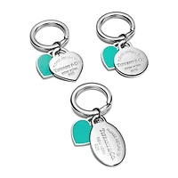 Return to Tiffany™ Round and Heart Tag Key Ring