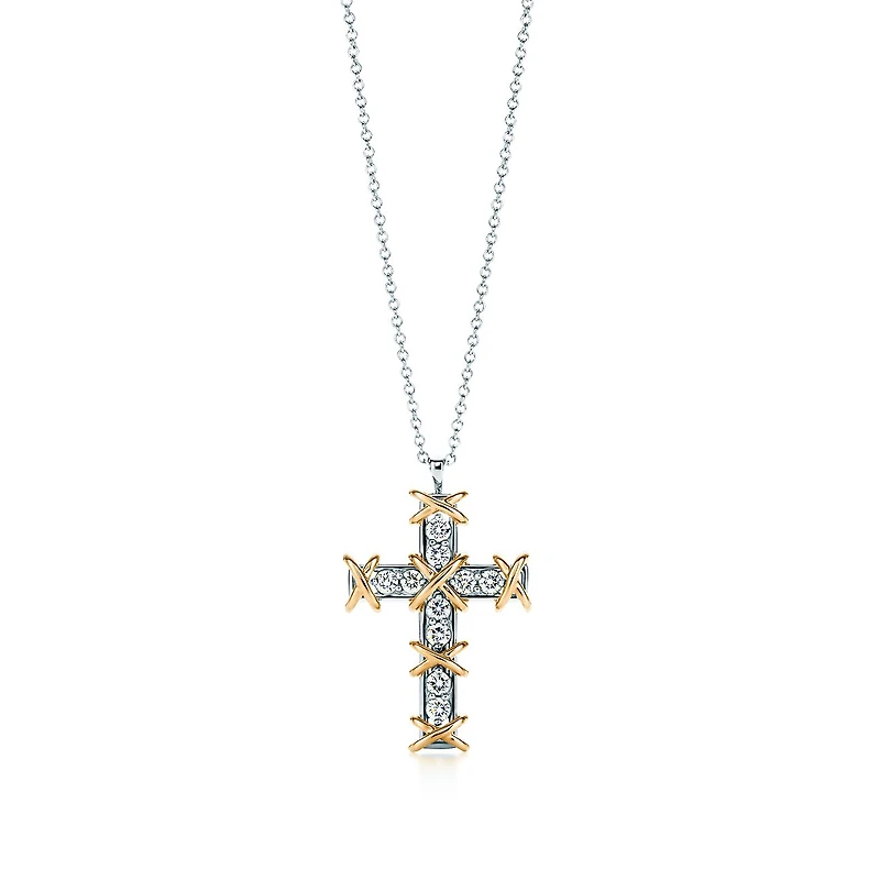 Sixteen Stone by Tiffany Cross Pendant