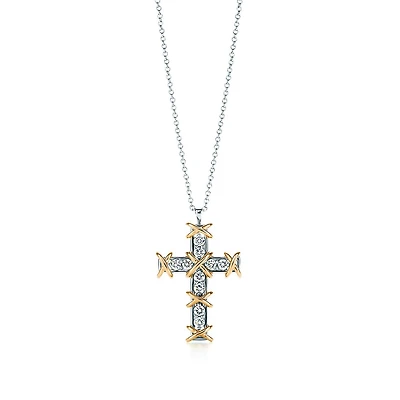 Sixteen Stone by Tiffany Cross Pendant