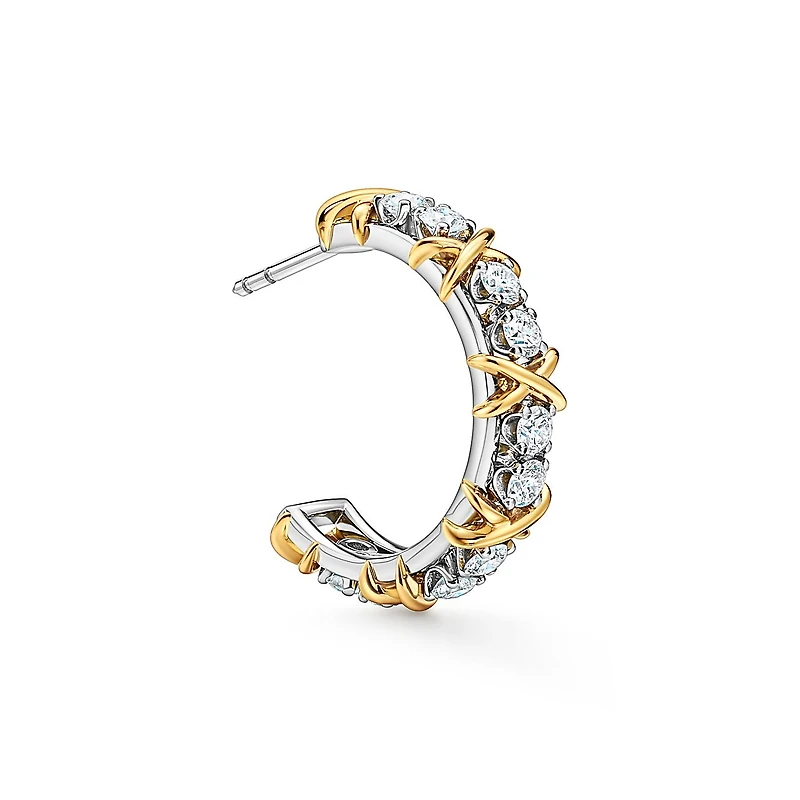 Sixteen Stone by Tiffany Hoop Earrings