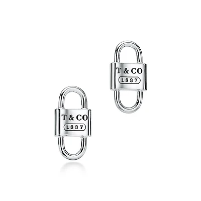 Tiffany 1837™ Small Double Lock Stud Earrings