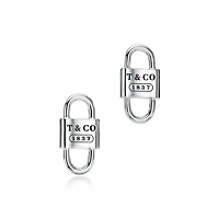 Tiffany 1837™ Small Double Lock Stud Earrings
