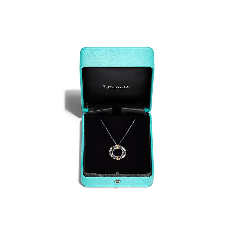 Tiffany Edge Circle Pendant