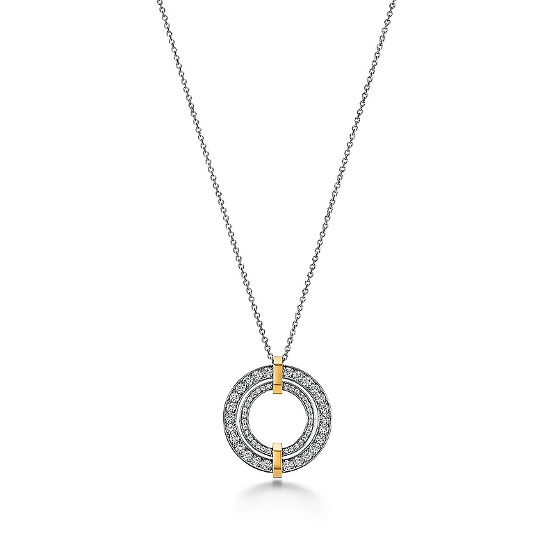 Tiffany Edge Circle Pendant