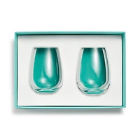 Tiffany Home Essentials Stemless White Wine Glasses