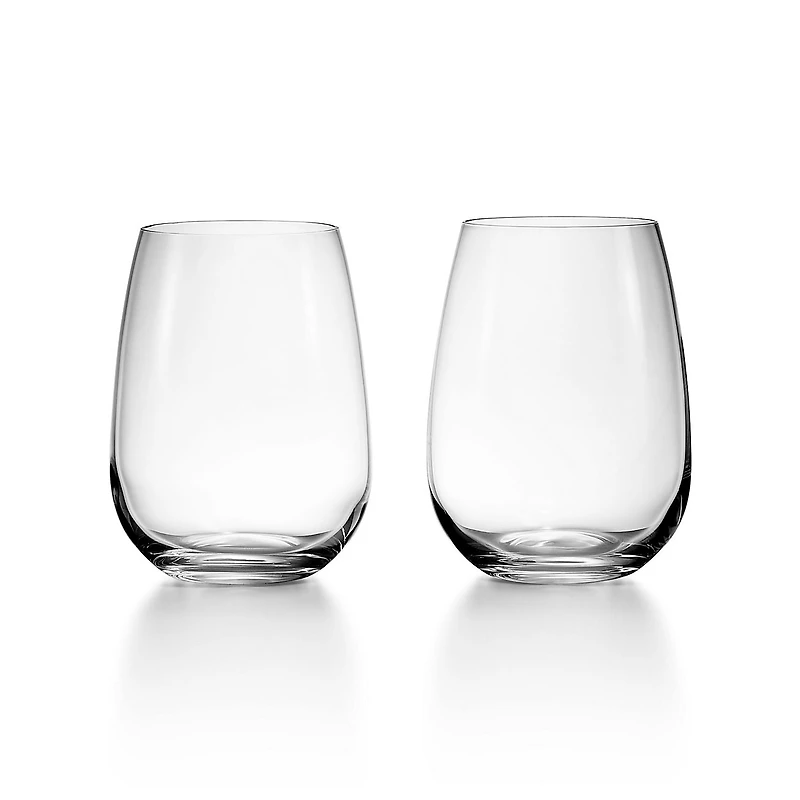 Tiffany Home Essentials Stemless White Wine Glasses