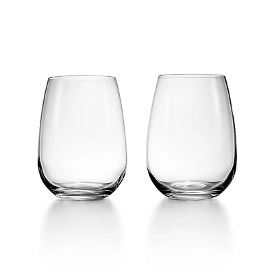 Tiffany Home Essentials Stemless White Wine Glasses