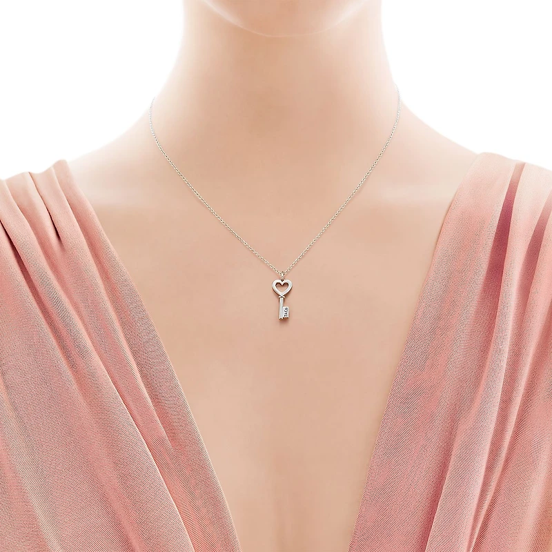 Tiffany Keys Heart Key Pendant