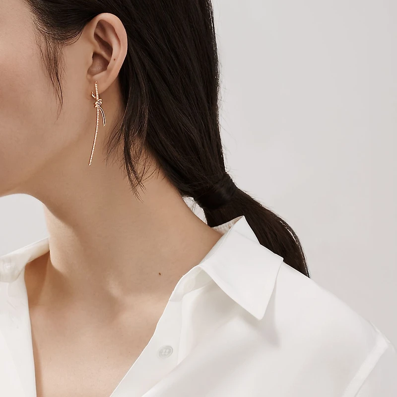 Tiffany Knot Drop Earrings
