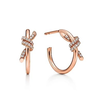 Tiffany Knot Hoop Earrings