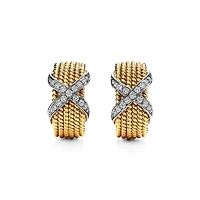 Tiffany Rope Six-row Ear Clips