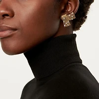 Tiffany Rope V Ear Clips