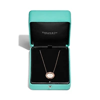 Tiffany T Diamond and Mother-of-pearl Circle Pendant