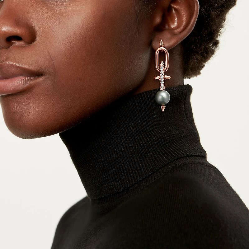 Tiffany Titan by Pharrell Williams Tahitian Pearl Earrings