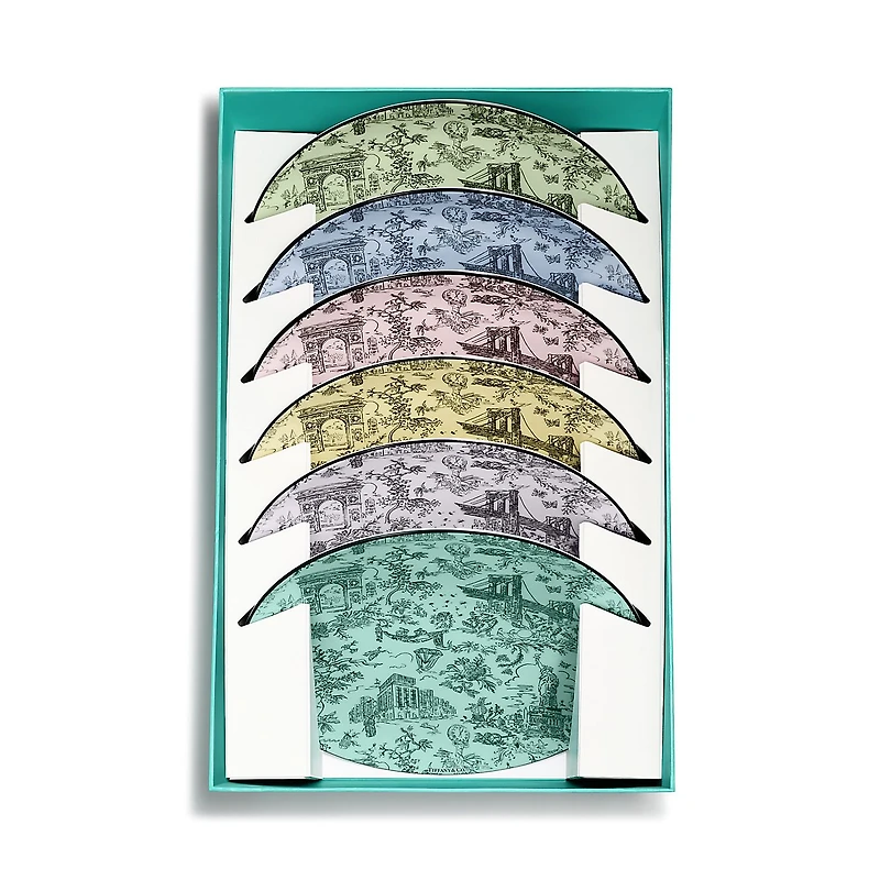 Tiffany Toile Dessert Plates