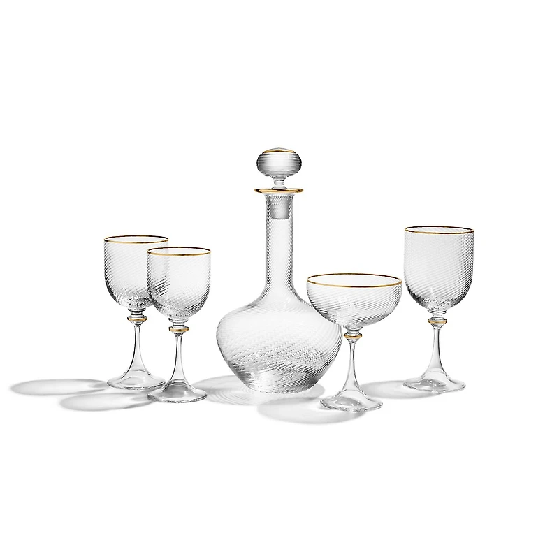 Tiffany Twist Red Wine Glass