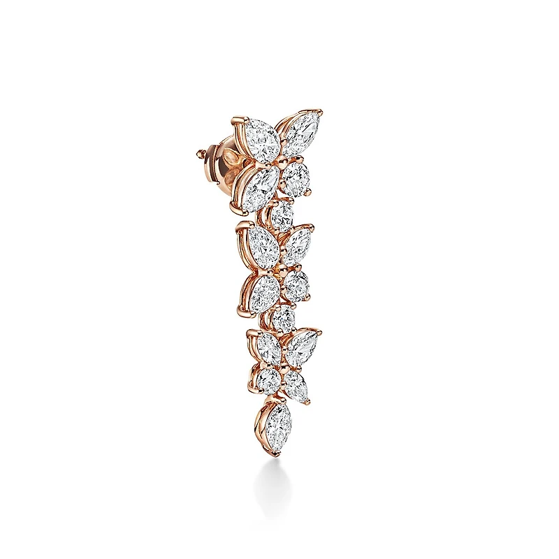Tiffany Victoria® Mixed Cluster Diamond Drop Earrings
