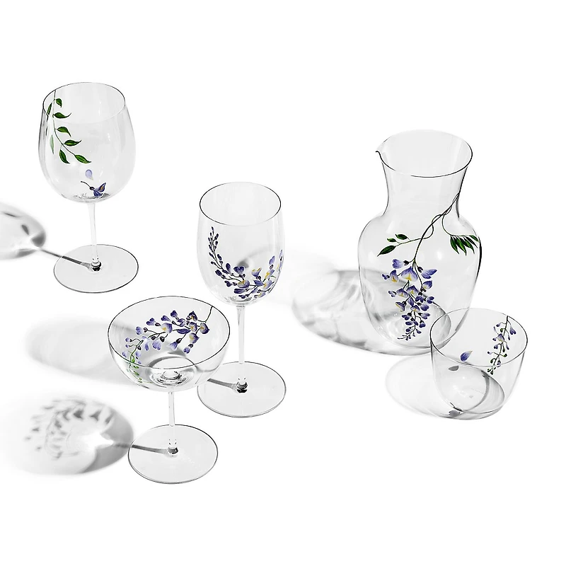 Tiffany Wisteria White Wine Glass
