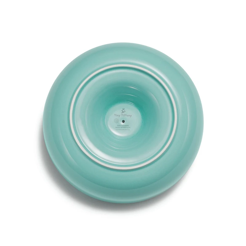 Tiny Tiffany Chick on a Rock Soup Bowl