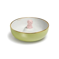 Tiny Tiffany Piggy Soup Bowl