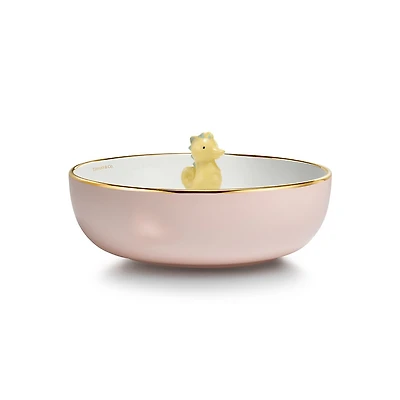 Tiny Tiffany Seahorse Soup Bowl