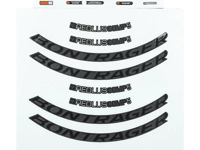 Bontrager Aeolus Comp Rim Decal Set