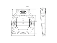 ABUS Ring Lock 4750XL R & RIB Battery Lock BES3 DT3 T82