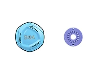 Bontrager Shoe Replacement BOA IP1 Left Dial