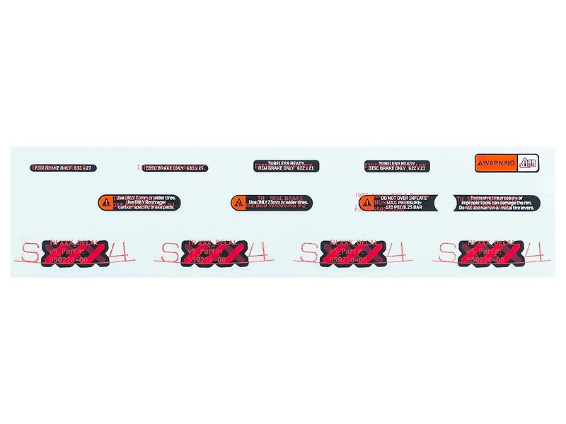 Bontrager Wheelsystem Replacement Aeolus XXX 4 Decal Set