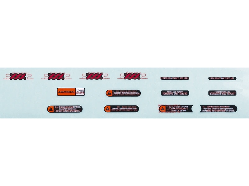 Bontrager Wheelsystem Replacement Aeolus XXX Decal Set