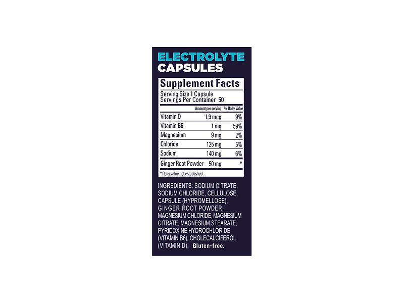 GU Roctane Electrolyte Capsules Bottle of 50