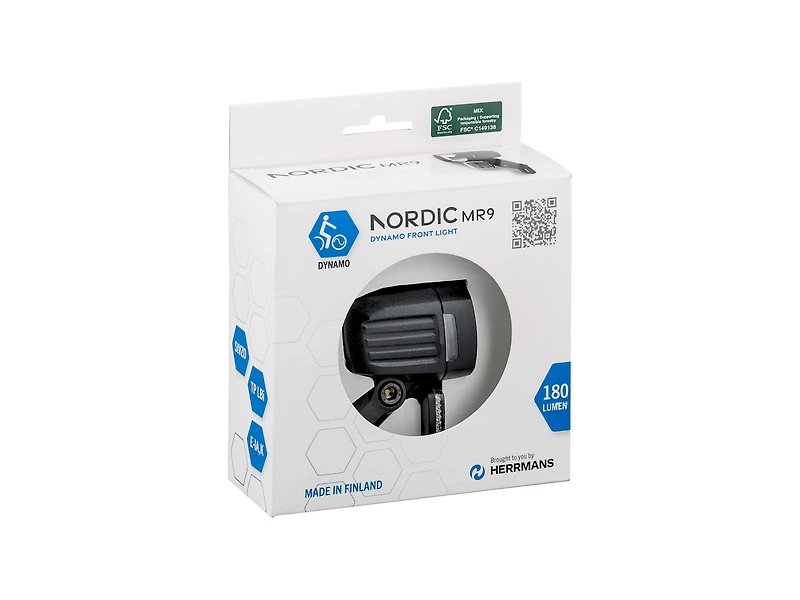 Herrmans Nordic MR9-Dynamo Front Bike Light