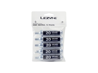 Lezyne 20 Gram CO₂ Cartridges 5 Pack